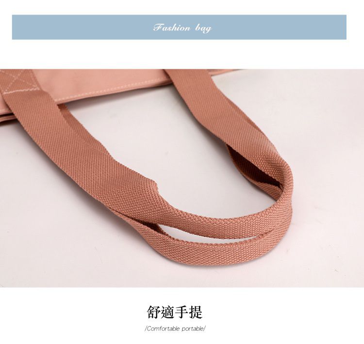 防潑水百搭單肩手提包-深藍色 (32x12x27cm)