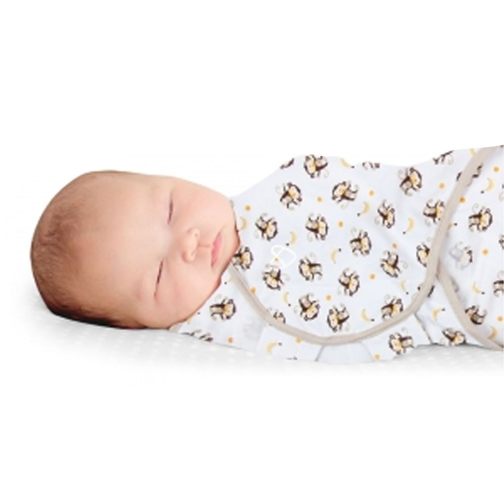 Summer Infant - 聰明懶人育兒包巾-香蕉小猴-適用年齡：0~3個月