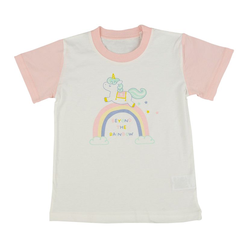 akachan honpo - 女短袖+長袖家居服-粉紅色