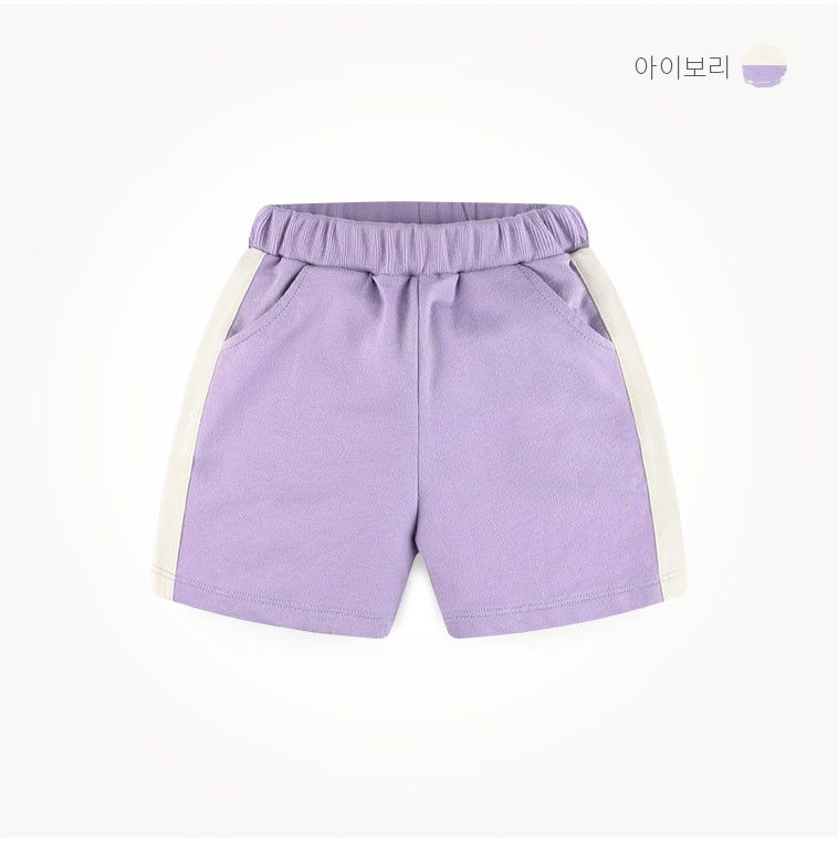 韓國 milk mile - 水果印花撞色套裝-象牙白X紫