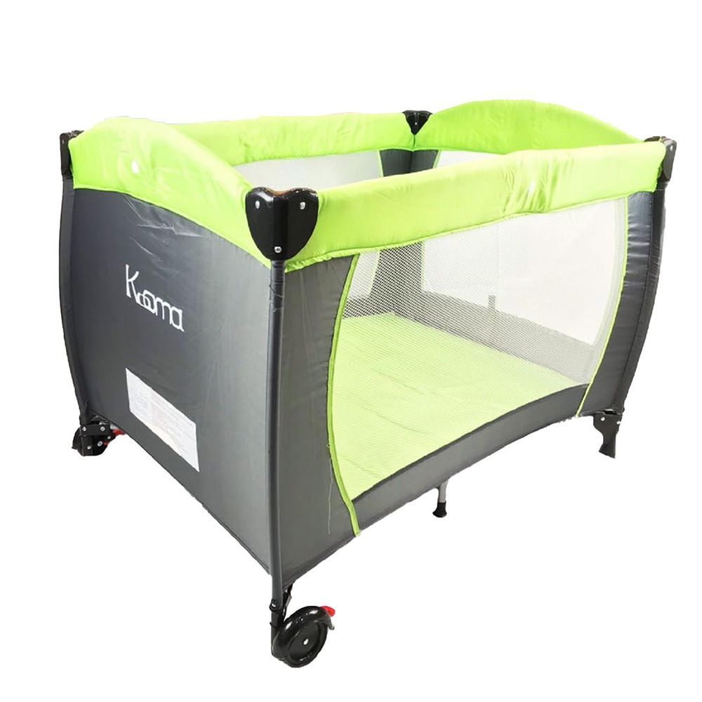 KOOMA - 折疊嬰兒床(具備遊戲功能)-草原綠