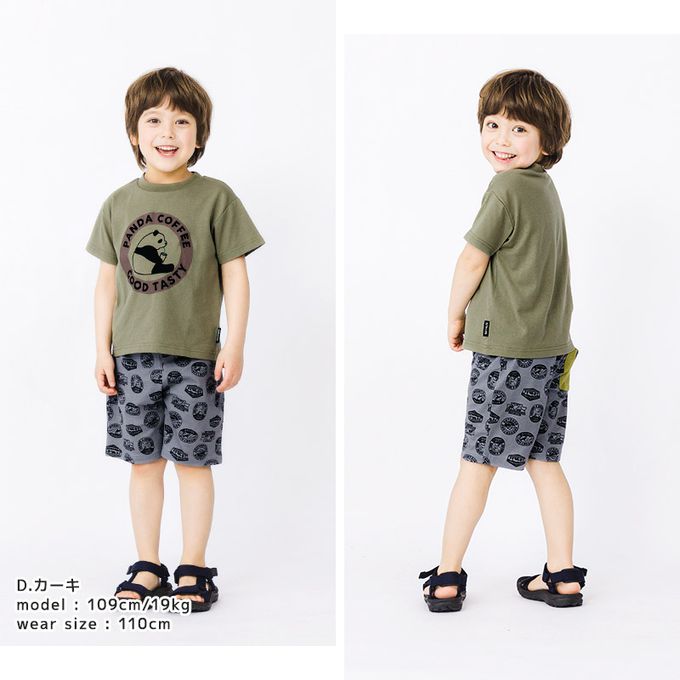 日本 ZOOLAND - [低價]定番印花短袖上衣-好餓鯨鯊-海軍藍