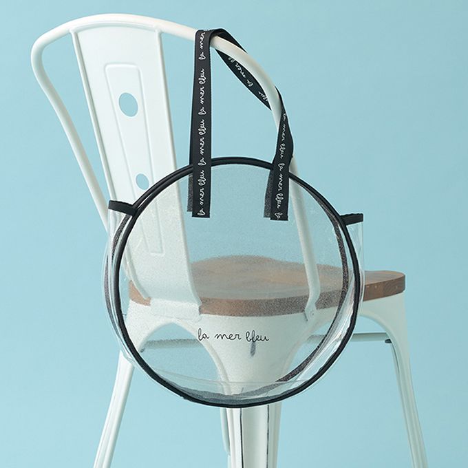 日本 Lycee mine - 微閃亮圓形透明玩水/游泳包-薄荷綠 (F)