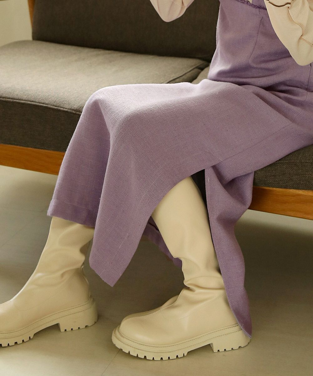 日本 Bab - 2WAY簡約收腰吊帶裙-知性黑