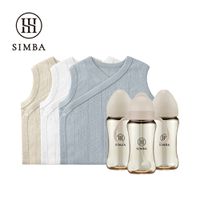 Simba 小獅王辛巴 - 心意之禮！質感透氣棉成長組 (開襟無袖-70cm-A款)