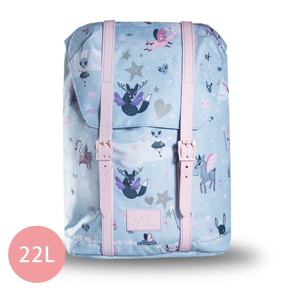 挪威Frii - 輕量護脊書包-動物藍 (22L)-2021新款