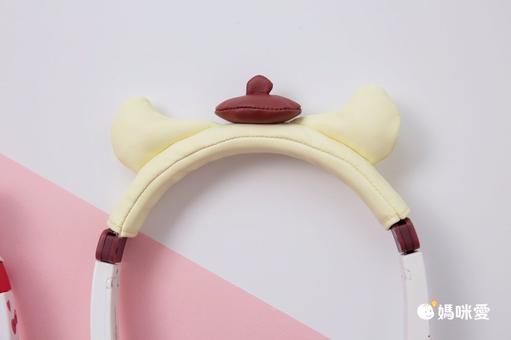 Hong Man - 三麗鷗系列 兒童耳機 可愛耳朵造型款(線控式麥克風)-布丁狗