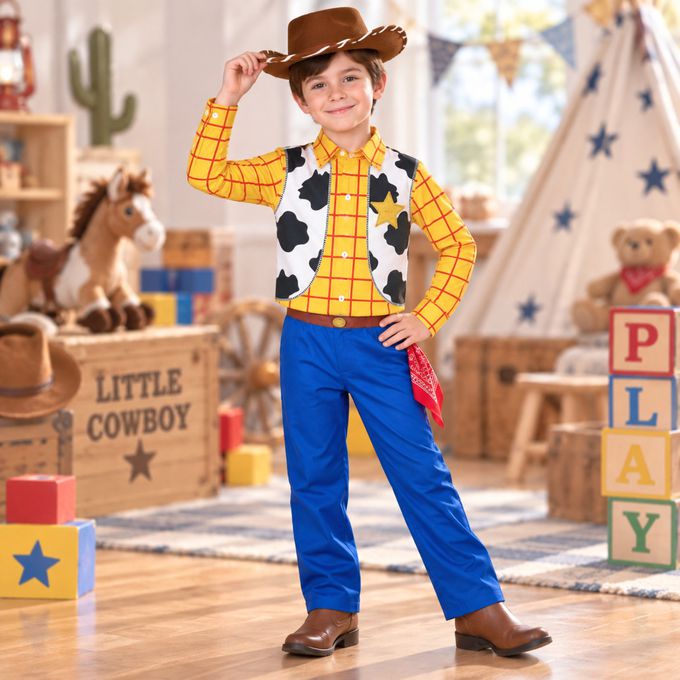 玩具故事西部小牛仔變裝服-萬聖節變裝服 Ｗoody 胡迪 玩具總動員造型服