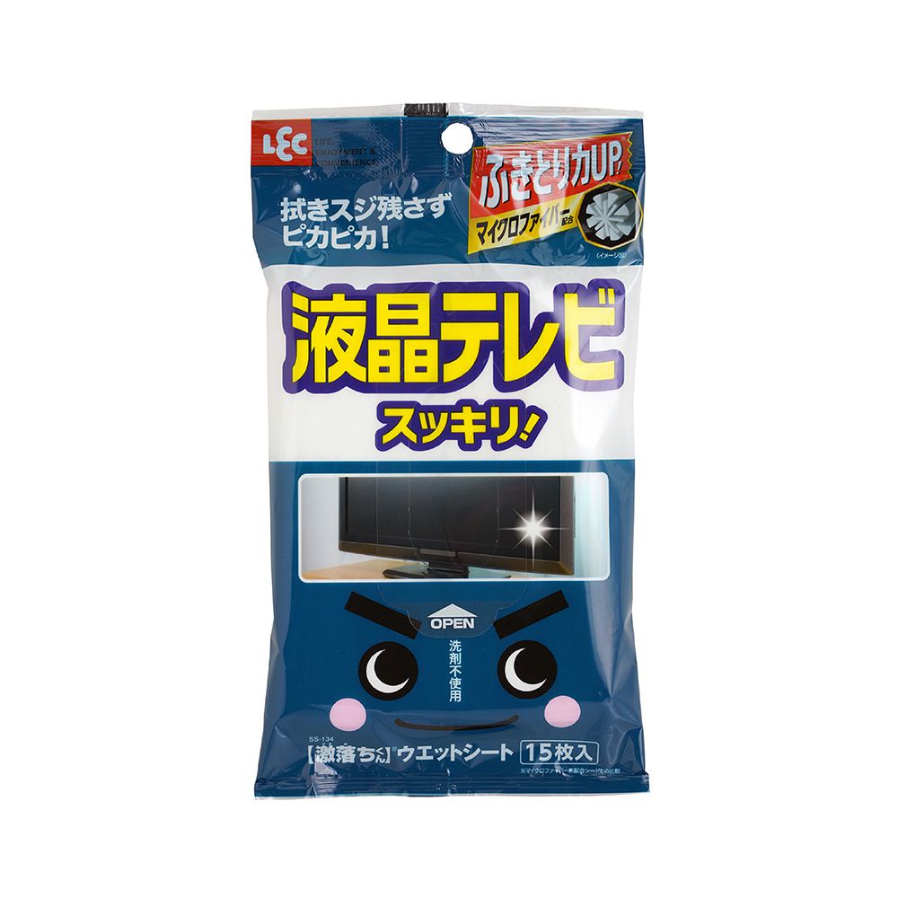 日本 LEC - 【激落君】日製液晶螢幕用擦拭巾-15枚入