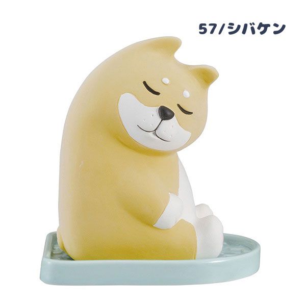 日本 DECOLE - 療癒環保除濕除臭擺飾(可重複使用)-打瞌睡 柴犬