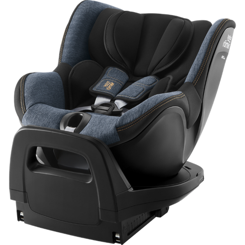德國原裝Dualfix Pro ISOFIX 360度旋轉0-4歲汽座-精緻藍-(贈皮椅保護墊)