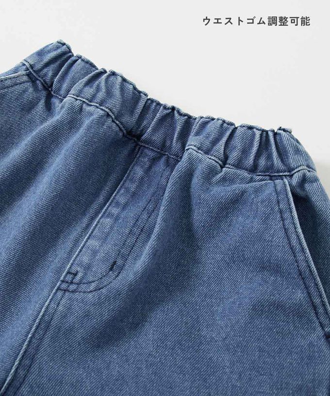 日本 devirock - 帥氣大口袋畫家風丹寧五分褲-黑