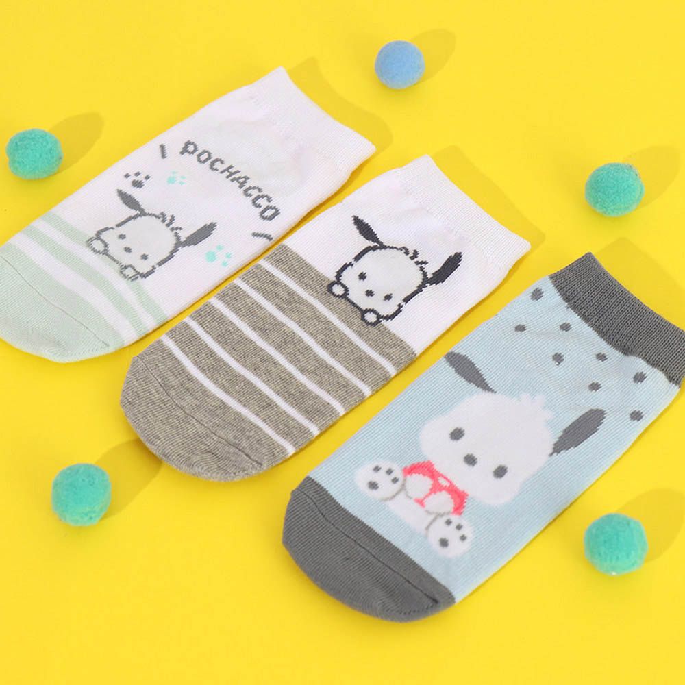 (3入組)韓國製卡通短襪-卡通人物帕恰狗