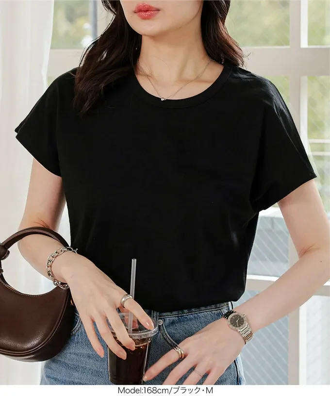 日本 Kobe Lettuce - 經典定番 純棉圓領短袖上衣-果綠