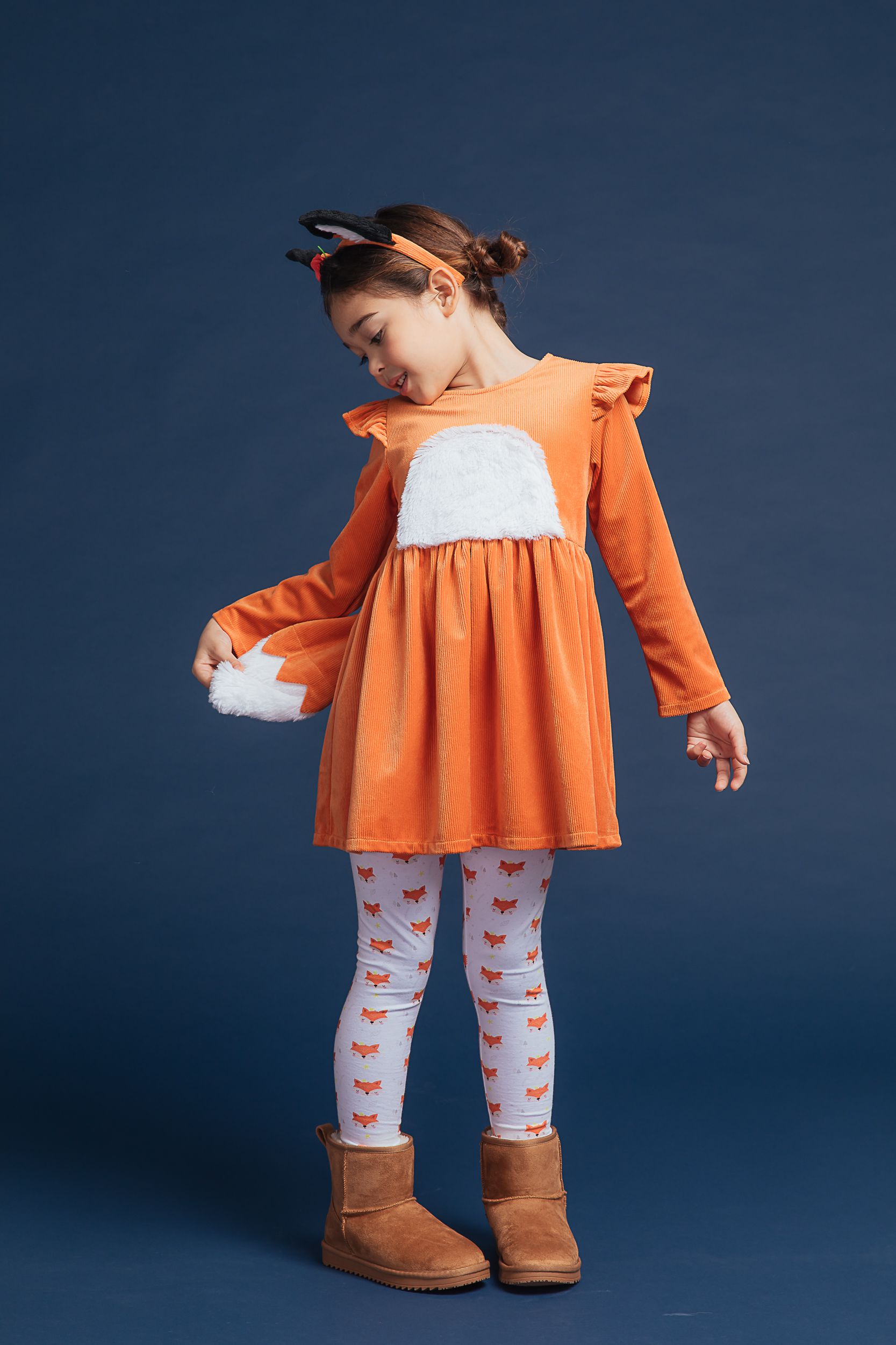 Love, Charlotte - 小狐狸洋裝-狐狸造型洋裝-內含洋裝+頭箍+內搭褲