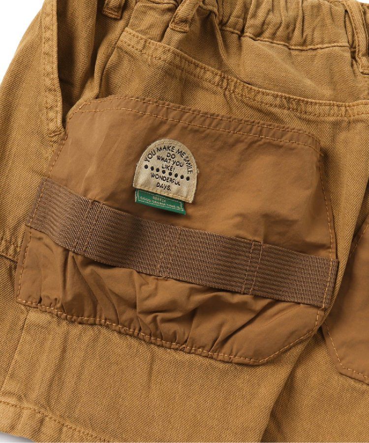 日本 BREEZE - 大口袋工裝風帥氣短褲-黑白條紋