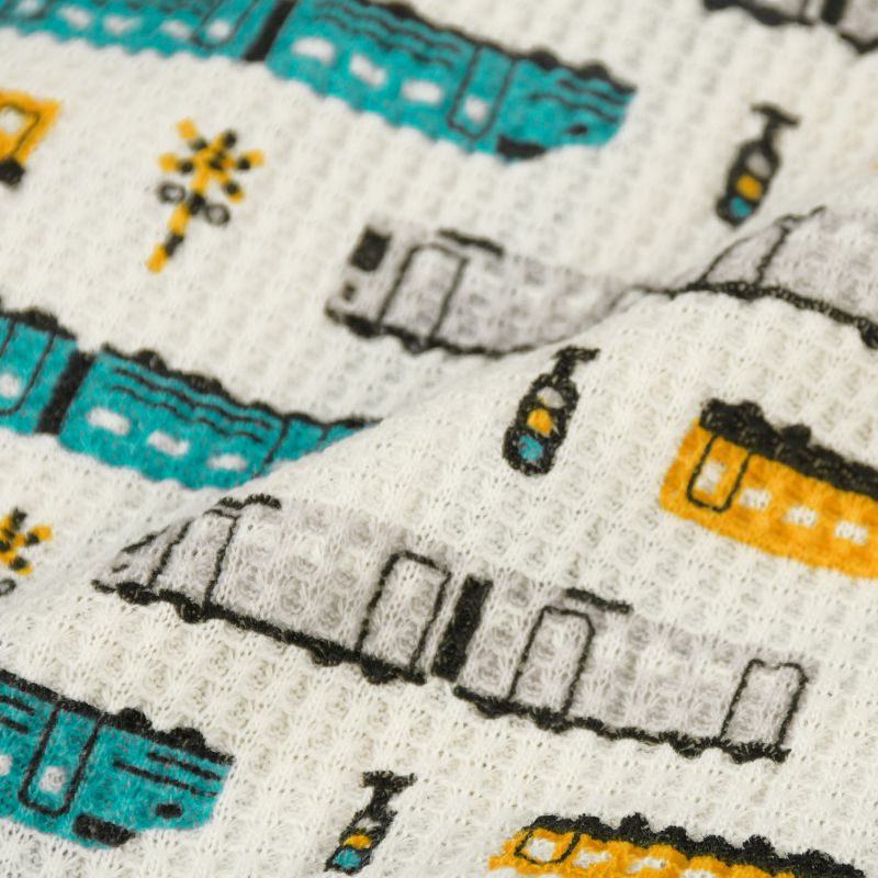 akachan honpo - 四角褲2件組-電車-藍色