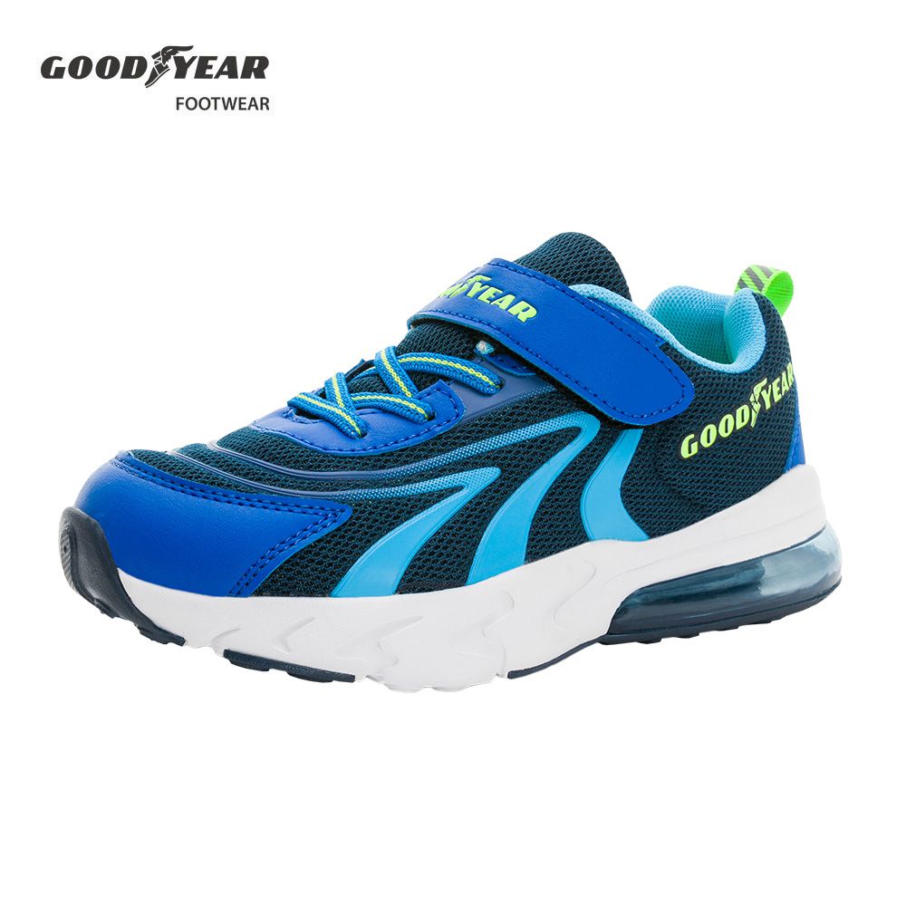 GOODYEAR - 固特異 氣躍速跑 童鞋 半氣墊緩震運動鞋 GAKR38716-緩震大底-藍-21~24.5cm