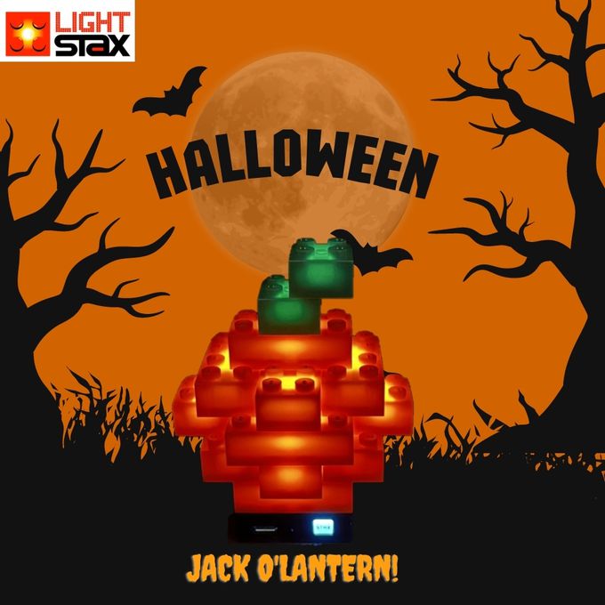 美國 Light Stax - 【人氣推薦】歡樂桶系列-萬聖俱樂部2(5合一造型)-全新升級6段聲控底座-48顆