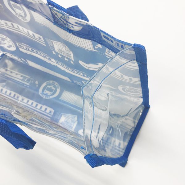 日本服飾代購 - 防水PVC游泳包(雙面圖案設計)-海底世界-藍 (25x36x13cm)