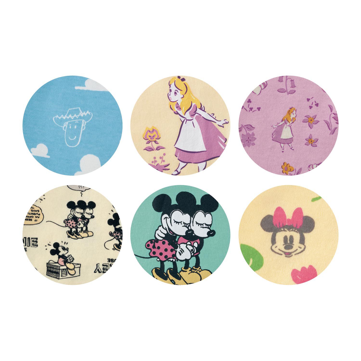 日本千趣會 - 迪士尼小童純棉腹卷長袖家居服/睡衣-花朵米妮-粉紅X黃