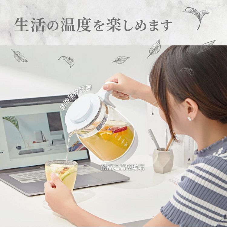 ikiiki 伊崎 - 智能溫控養身壺-IK-TK4402-湖水綠