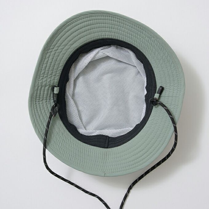 日本 b-ROOM - 防潑水 帥氣山系尼龍遮陽帽(可收納)-淺軍綠