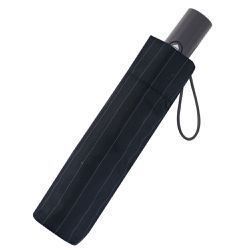 Rainstory - 抗UV個人加大自動傘-霧黑灰條-360g