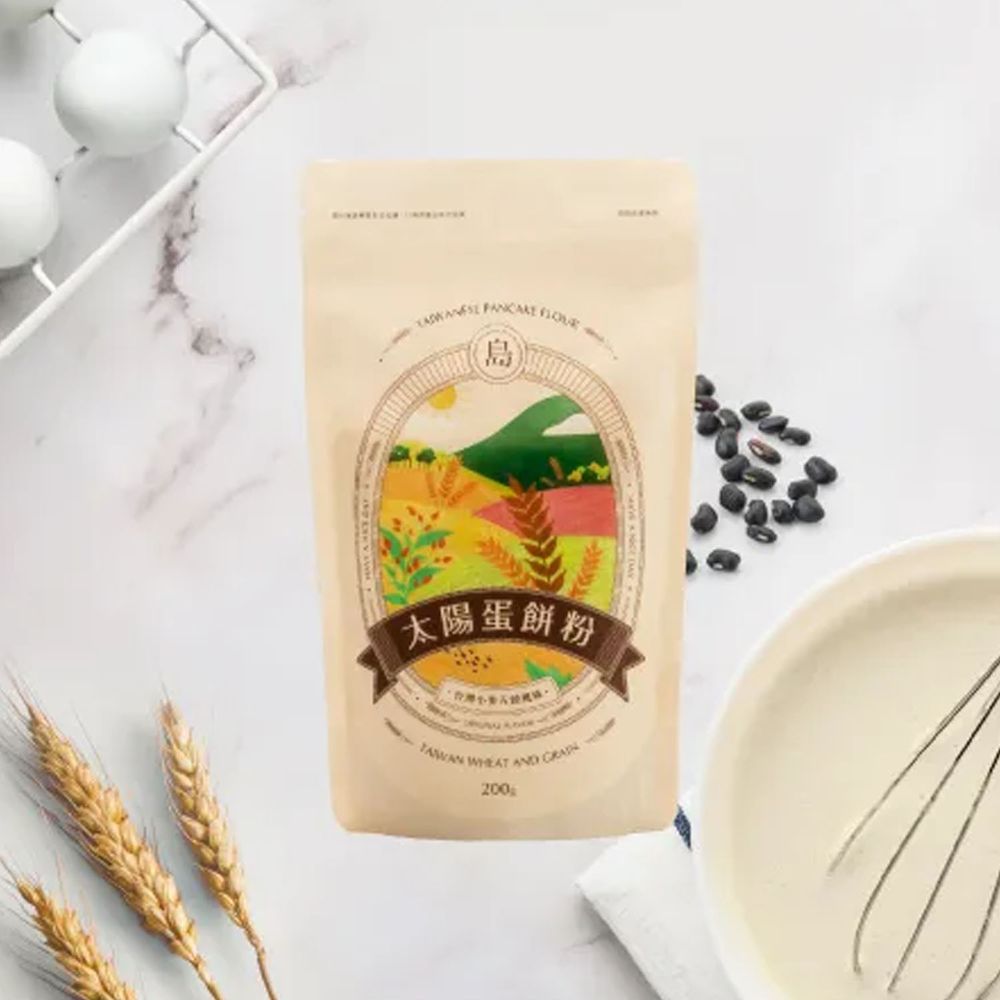島語良品 - 太陽蛋餅粉台灣小麥五穀風味1入-200g/包