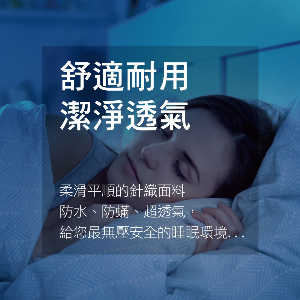 美國寢之堡 - 極細纖維床包式防水防螨保潔墊-白 (雙人-152x190x45cm)