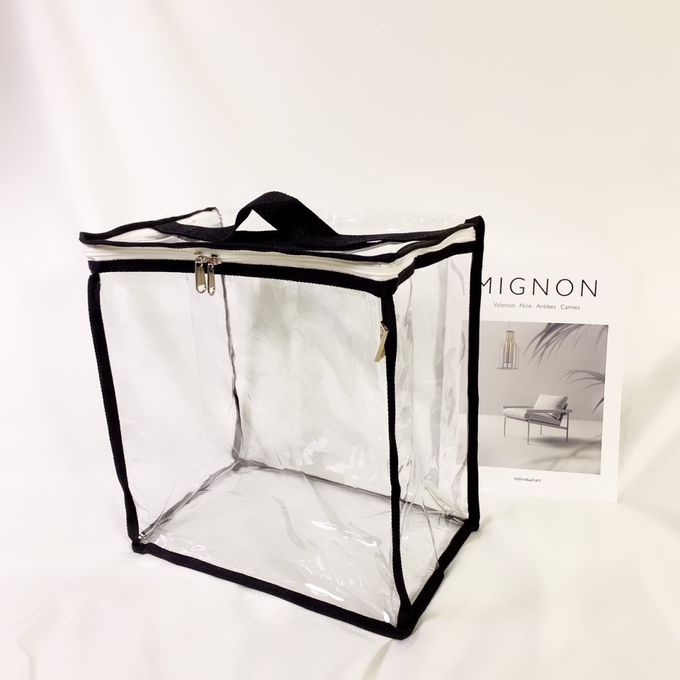 妞妞絲 - 透明收納袋-尊爵黑 (M)
