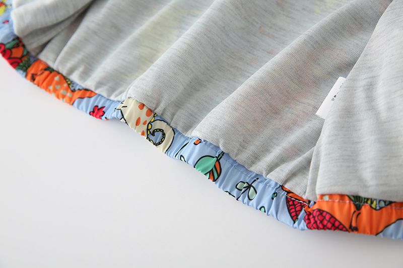 兒童連帽防風外套-星星-藍色