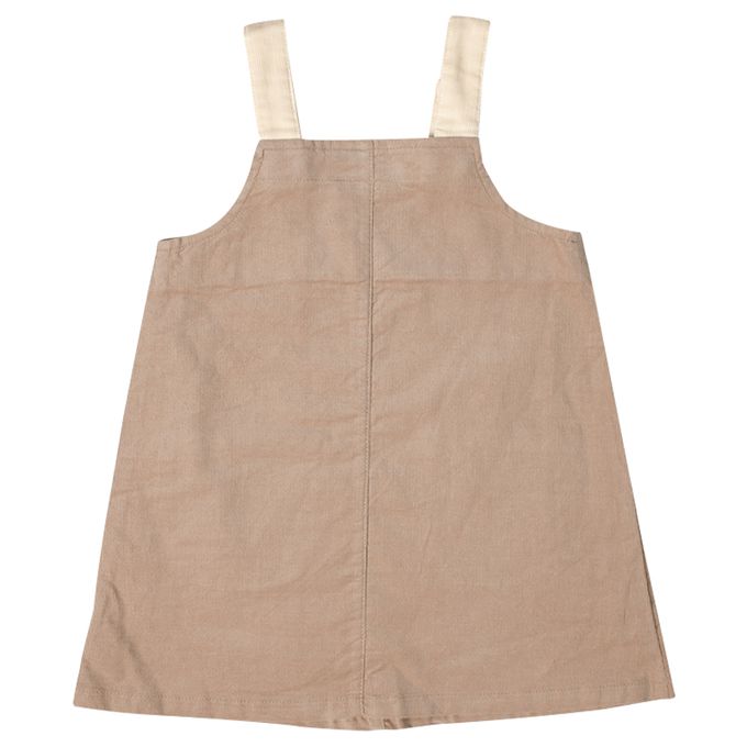 akachan honpo - 背心裙-超細燈芯絨-淺卡其色