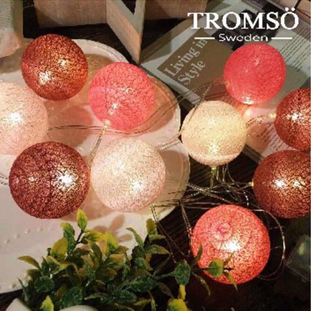 Tromso - LED溫馨毛線裝飾燈串-俏粉紅