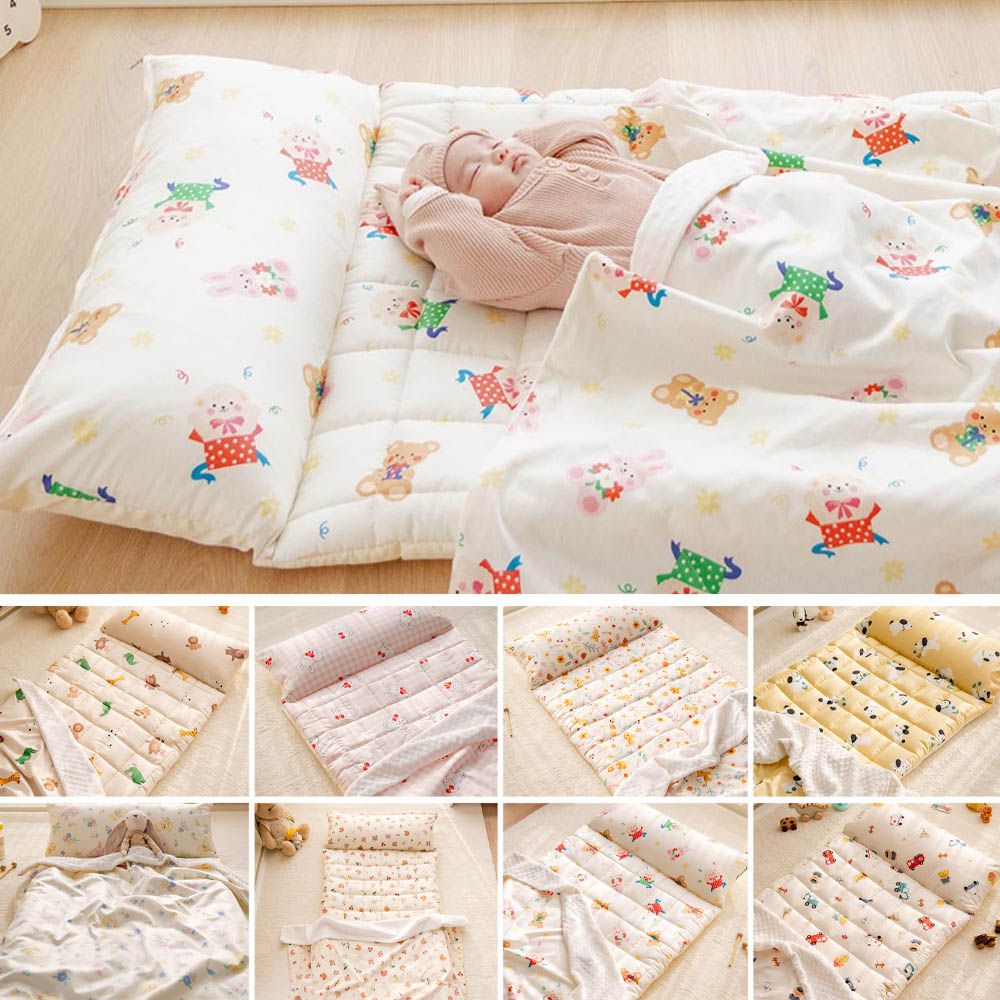 高級純棉/涼感嫘縈四季用5cm厚墊睡袋組-驚喜禮物盒