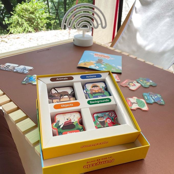 Funnyzzle - 韓國Funnyzzle 動動卡- AR實境英語學習動動卡遊戲組