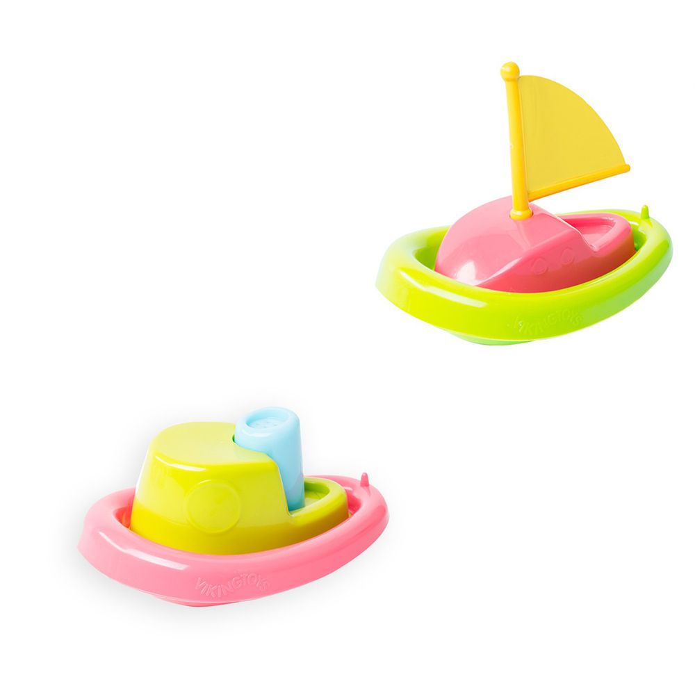 瑞典Viking toys - 戲水快艇-15cm+戲水小帆船-15cm