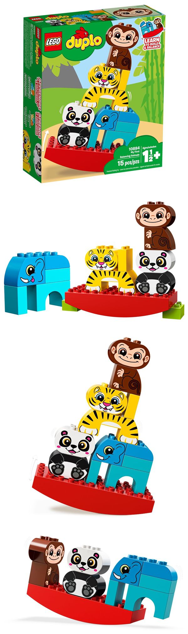 樂高 LEGO - 樂高 Duplo 得寶幼兒系列 - 我的第一套動物疊疊樂 10884-15pcs