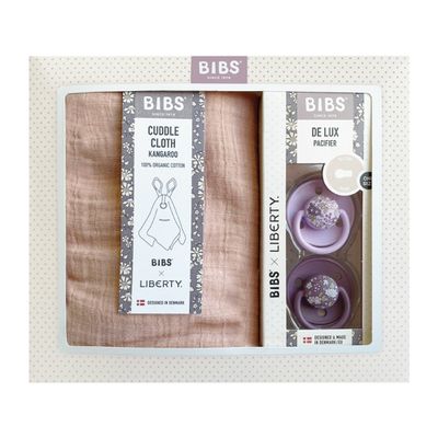 丹麥BIBS - BIBSxLiberty安撫寶寶禮盒組-ChamL藕紫