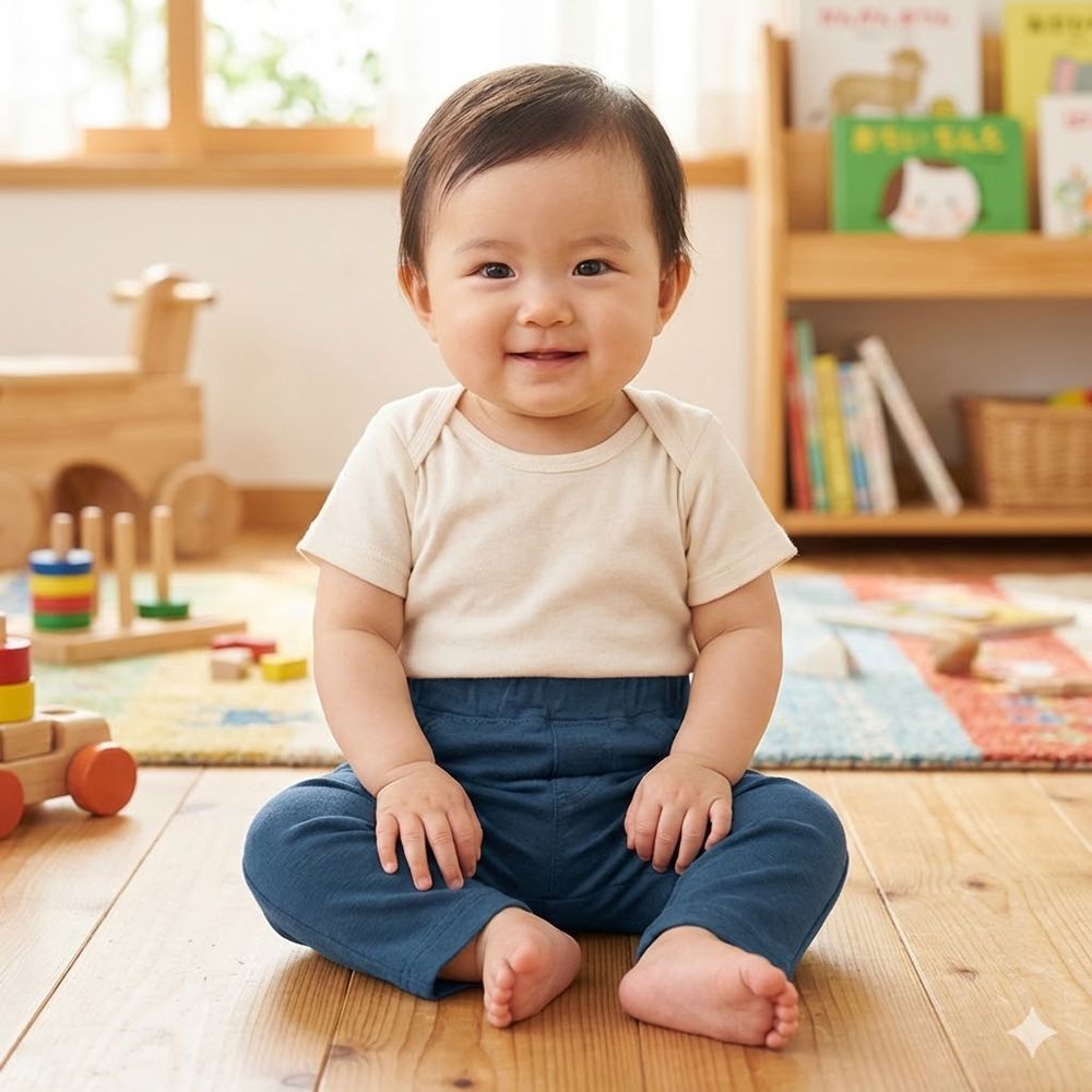 7分經典褲-耐摩擦-藍色