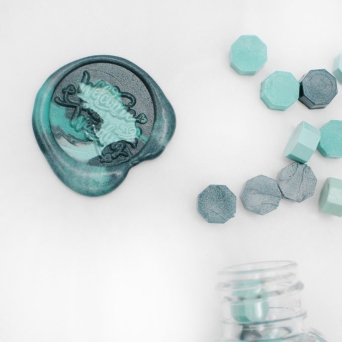 HAPPYMT - 火漆蠟粒大罐裝-想帶你去旅遊-藍綠色系