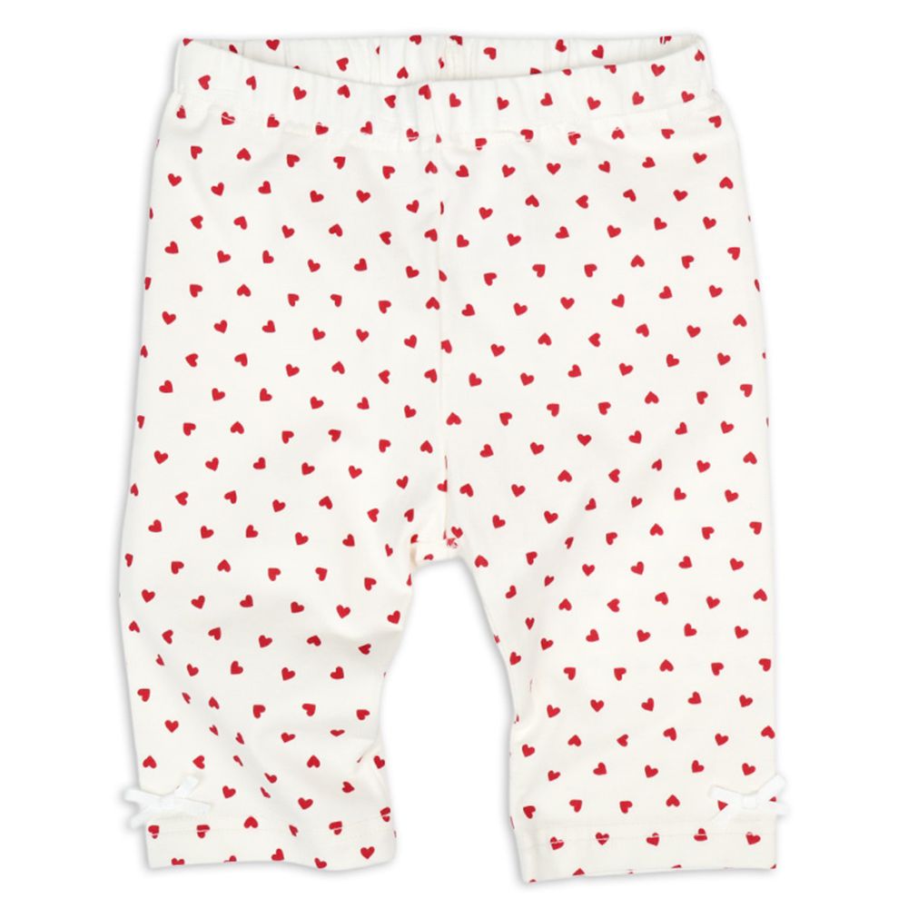 5分內搭褲-彈性天竺布-紅色