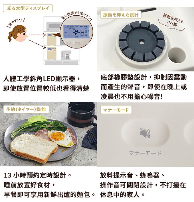 麗克特 recolte - Home Bakery 製麵包機-奶油白