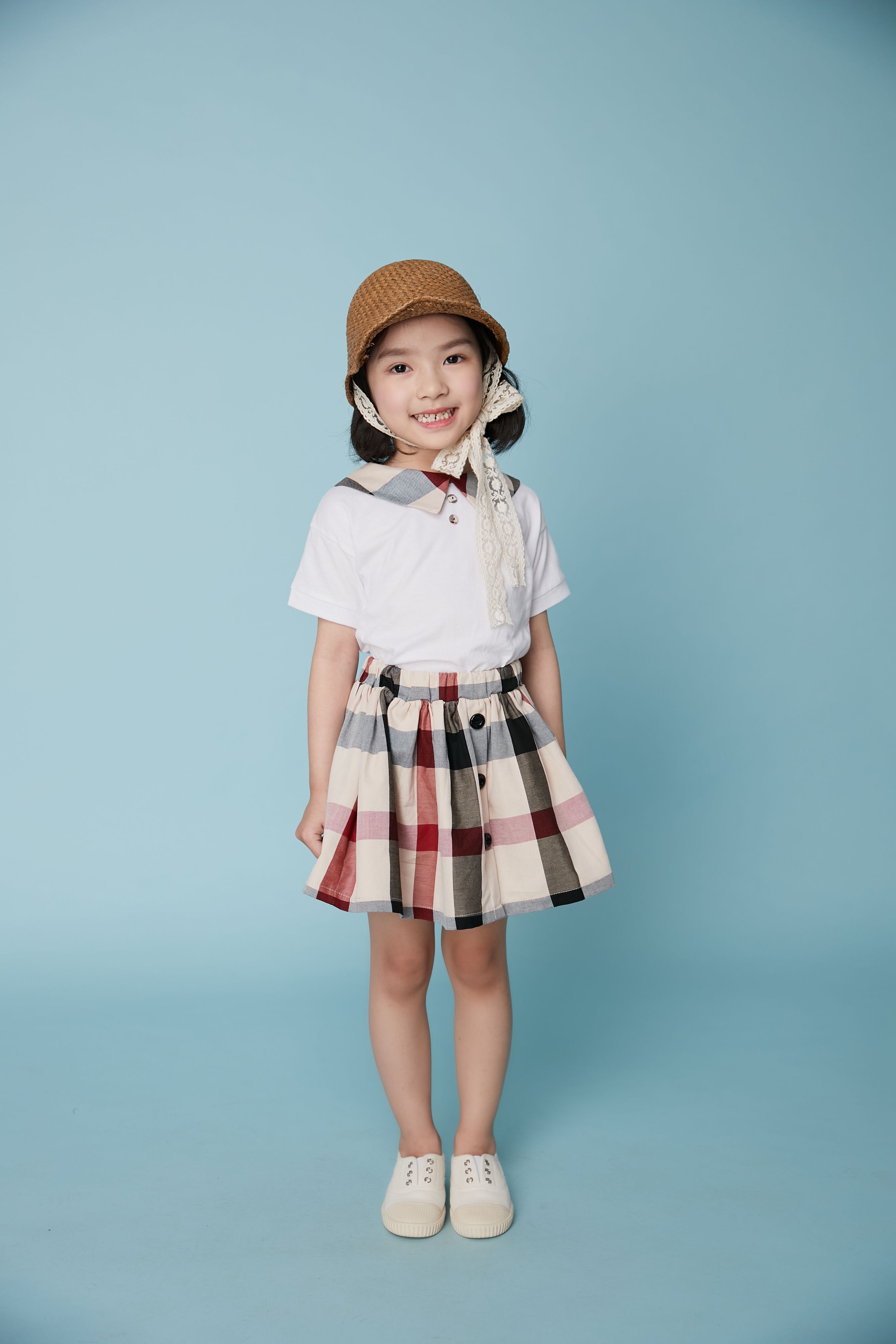 韓國 Coco Bang - 水手花苞袖上衣-白