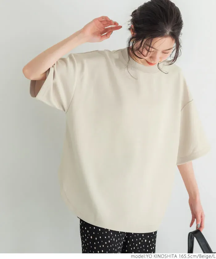 日本 COCA - 新感覺系列 輕盈落肩寬袖上衣-灰藍