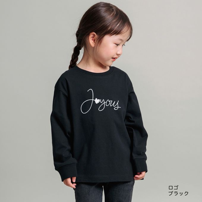 日本 BRANSHES - 100%棉 女孩印花薄長袖上衣-一朵小白花-黑