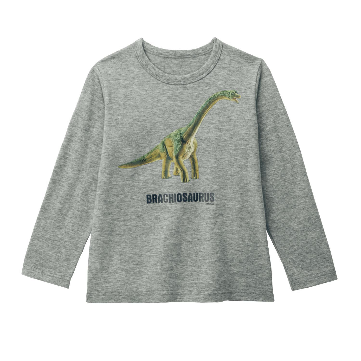 日本千趣會 - Schleich系列 純棉寫實恐龍印花長T-侏羅紀世界-杏