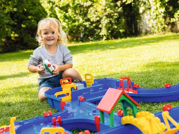 瑞典 Aquaplay - 【超級豪華版】漂漂河水上樂園玩具-544-(152X162X22cm) (送小帆船-287(顏色隨機))