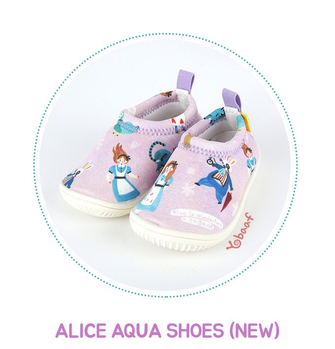 韓國 Yobaaf - 洞洞厚底兒童沙灘鞋/戲水鞋-童話少女
