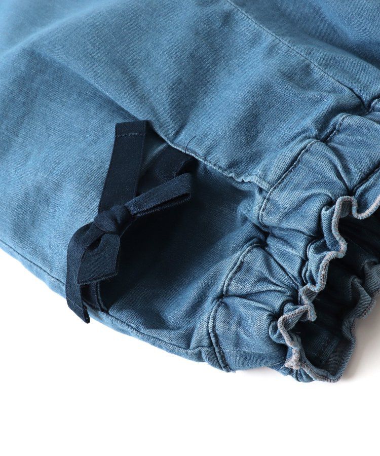 日本 apres les cours - 蝴蝶結口袋腰鬆緊長褲-黑白格